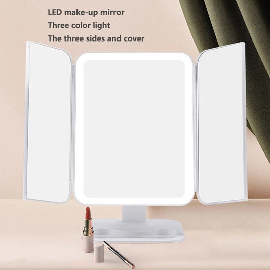Miroir de Maquillage LED Réglable et Rechargeable